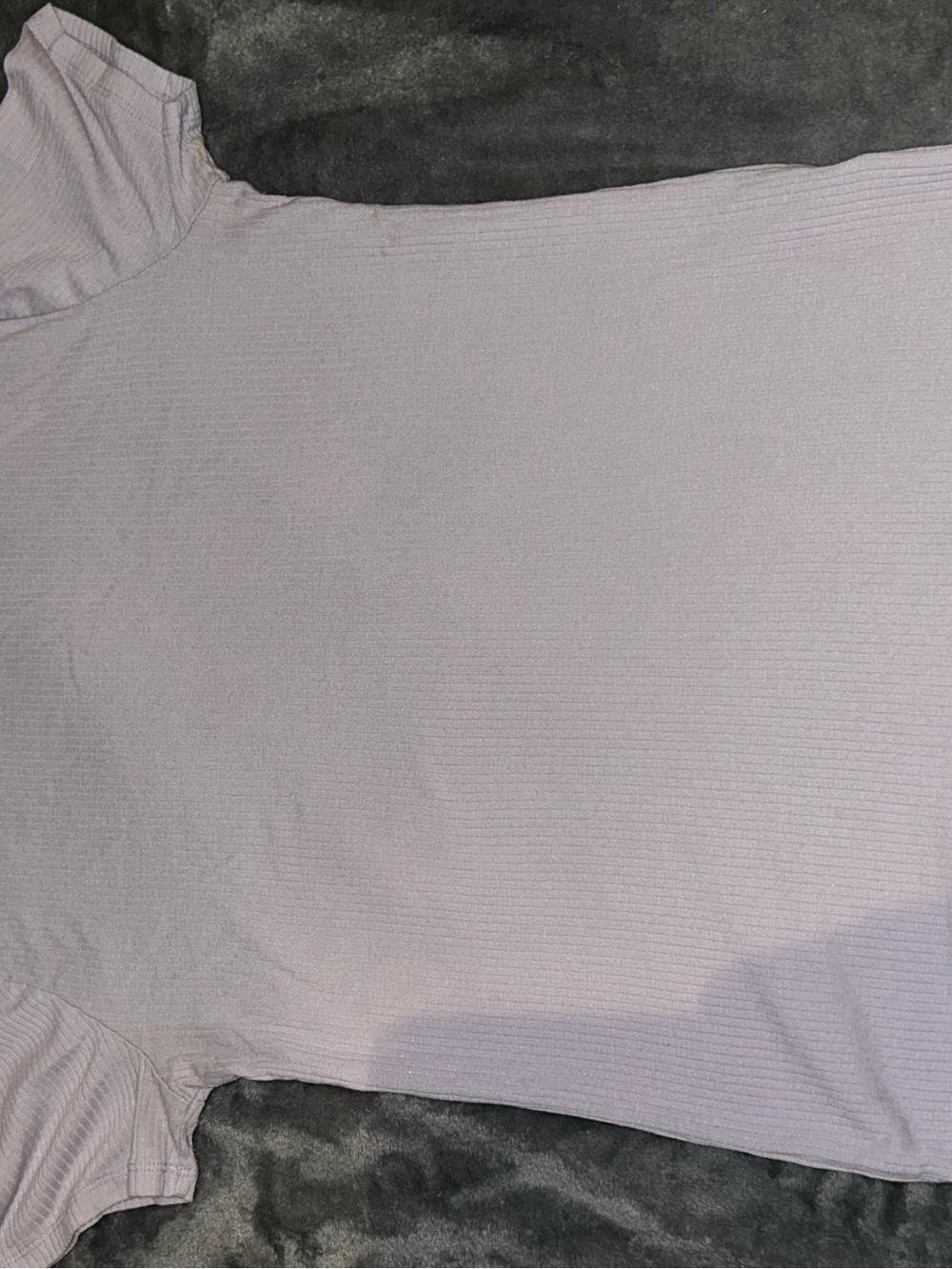 a new day Lavender Ribbed Short Sleeve Tee